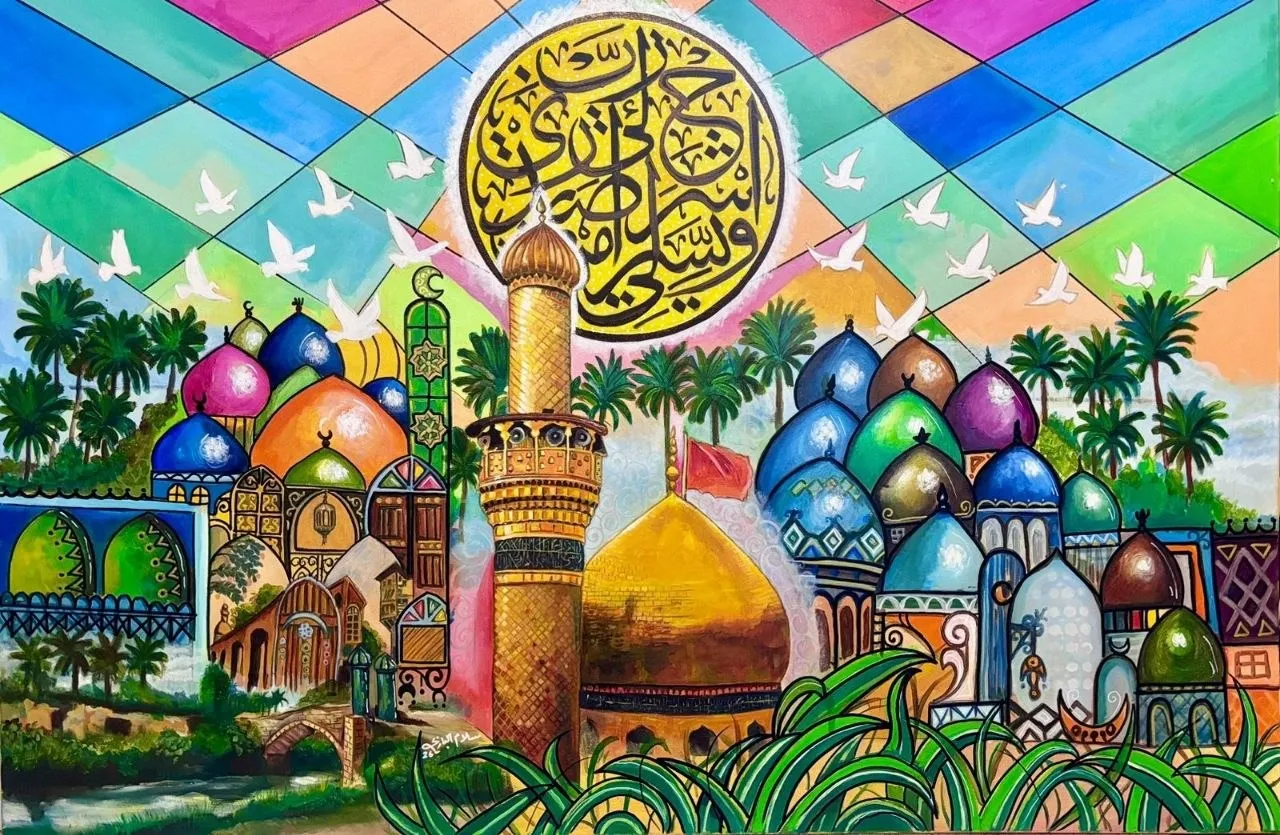 كربلاء — أكريلك على كانفاس — ٢٠٢٦